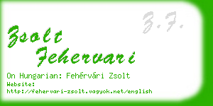 zsolt fehervari business card